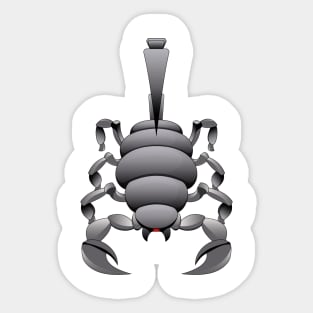 Metal Scorpion Sticker